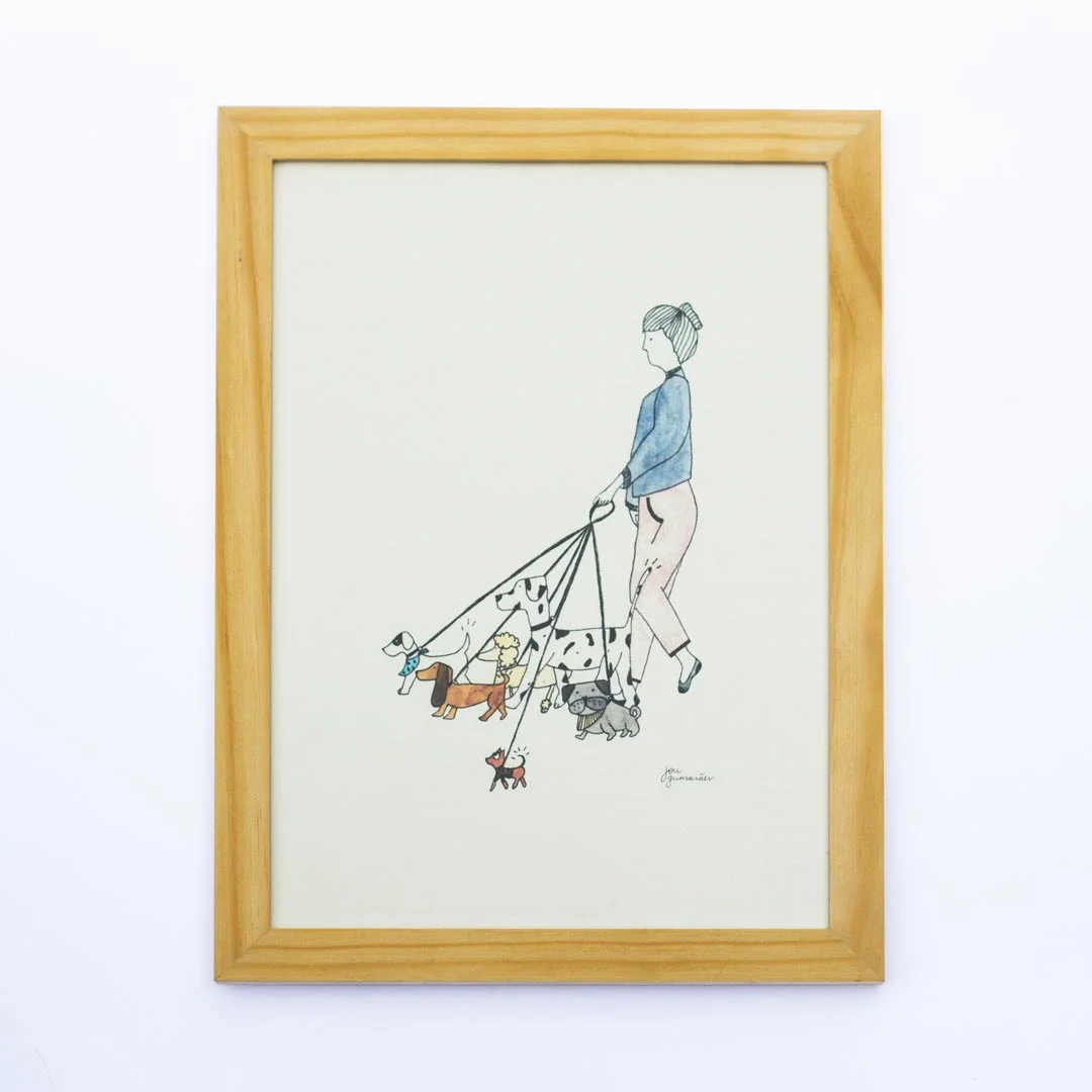 Ilustração "Hora do passeio"