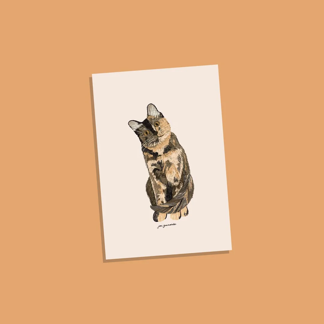 Ilustração 'Gatitos' - Gato "Escaminha"