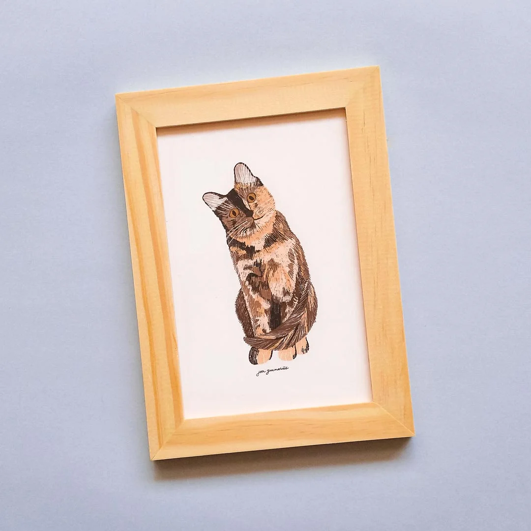 Ilustração 'Gatitos' - Gato "Escaminha"