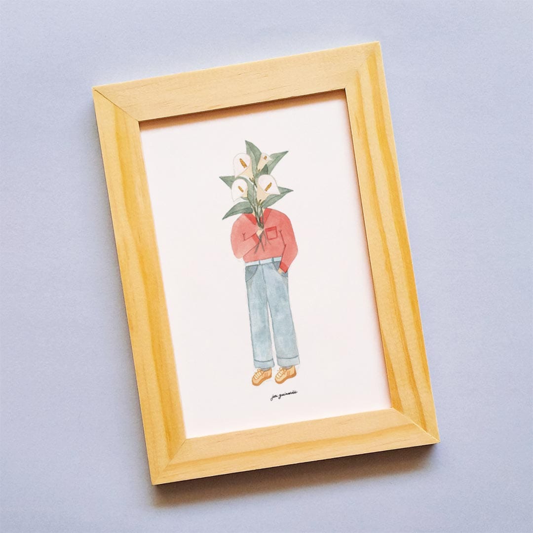 Ilustração 'Lembrei de Você' - Copo-de-Leite