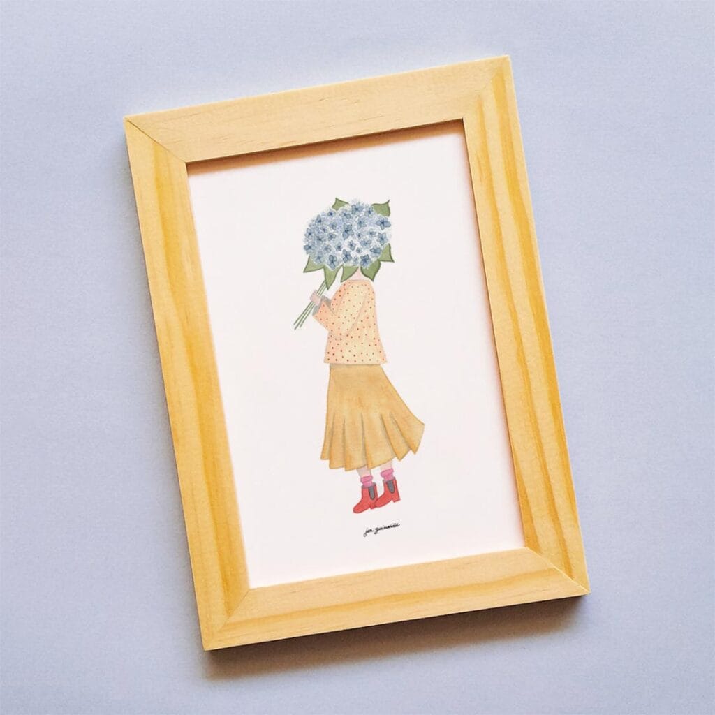 Ilustração 'Lembrei de Você' - Hortênsia