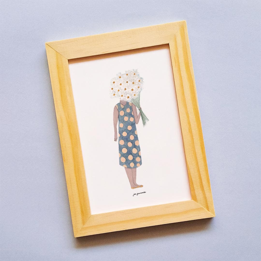 Ilustração 'Lembrei de Você' - Margarida