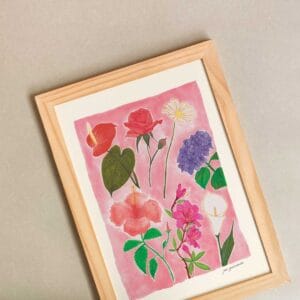 Ilustração 'Flores Afeto'