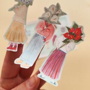 Cartela de Adesivos "Lembrei de Você"